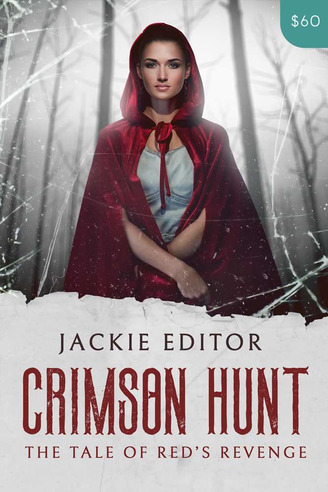 Premade Fantasy Book Cover Design: Crimson Hunt